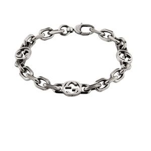 GUCCI Silver Interlocking G Bracelet!
